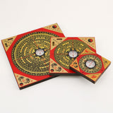 Maxbell Feng Shui Compass Luo Pan Bagua Square Luopan for Hiking Camping Backpacking 8cm