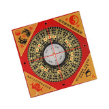 Maxbell Feng Shui Compass Luo Pan Bagua Square Luopan for Hiking Camping Backpacking 8cm