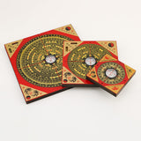 Maxbell Feng Shui Compass Luo Pan Bagua Square Luopan for Hiking Camping Backpacking 8cm