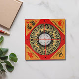 Maxbell Feng Shui Compass Luo Pan Bagua Square Luopan for Hiking Camping Backpacking 8cm