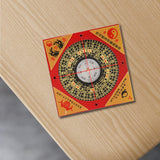 Maxbell Feng Shui Compass Luo Pan Bagua Square Luopan for Hiking Camping Backpacking 8cm