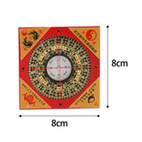 Maxbell Feng Shui Compass Luo Pan Bagua Square Luopan for Hiking Camping Backpacking 8cm