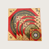 Maxbell Feng Shui Compass Luo Pan Bagua Square Luopan for Hiking Camping Backpacking 13cm