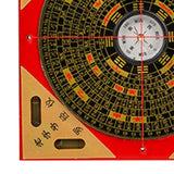 Maxbell Feng Shui Compass Luo Pan Bagua Square Luopan for Hiking Camping Backpacking 13cm