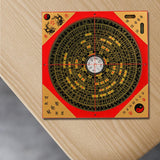 Maxbell Feng Shui Compass Luo Pan Bagua Square Luopan for Hiking Camping Backpacking 16cm