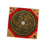 Maxbell Feng Shui Compass Luo Pan Bagua Square Luopan for Hiking Camping Backpacking 18.5cm