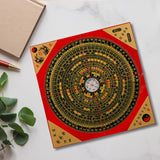 Maxbell Feng Shui Compass Luo Pan Bagua Square Luopan for Hiking Camping Backpacking 18.5cm