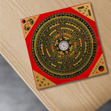 Maxbell Feng Shui Compass Luo Pan Bagua Square Luopan for Hiking Camping Backpacking 18.5cm