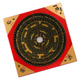 Maxbell Feng Shui Compass Luo Pan Bagua Square Luopan for Hiking Camping Backpacking 25cm