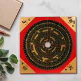 Maxbell Feng Shui Compass Luo Pan Bagua Square Luopan for Hiking Camping Backpacking 25cm