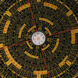 Maxbell Feng Shui Compass Luo Pan Bagua Square Luopan for Hiking Camping Backpacking 25cm