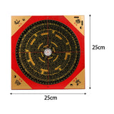 Maxbell Feng Shui Compass Luo Pan Bagua Square Luopan for Hiking Camping Backpacking 25cm
