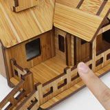 Maxbell 3D Wooden Puzzle Game Cottage Durable Kids for Indoor Kitchen Farmhouse