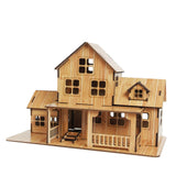 Maxbell 3D Wooden Puzzle Game Cottage Durable Kids for Indoor Kitchen Farmhouse