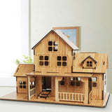 Maxbell 3D Wooden Puzzle Game Cottage Durable Kids for Indoor Kitchen Farmhouse