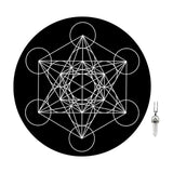 Maxbell Tarot Tablecloth Portable Tarot Board Game Mat for Counselors Playing Office Style B