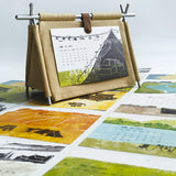 Maxbell Desk Calendar 2024 Camping Tent Calendar Decorative for Business Office Home