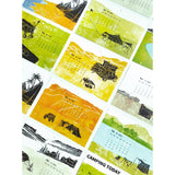 Maxbell Desk Calendar 2024 Camping Tent Calendar Decorative for Business Office Home