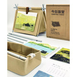 Maxbell Desk Calendar 2024 Camping Tent Calendar Decorative for Business Office Home