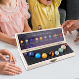 Maxbell 9x Handmade Natural Gemstones Outer Space Planets for Men Good Luck Kids