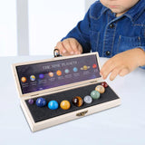 Maxbell 9x Handmade Natural Gemstones Outer Space Planets for Men Good Luck Kids