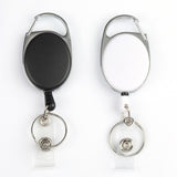 Maxbell Retractable Keyring Elastic Multifunctional Durable for Backpack Purpse Bags White