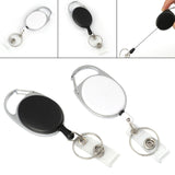 Maxbell Retractable Keyring Elastic Multifunctional Durable for Backpack Purpse Bags White