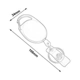 Maxbell Retractable Keyring Elastic Multifunctional Durable for Backpack Purpse Bags White