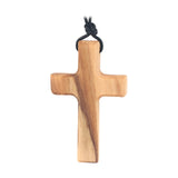 Maxbell Wood Cross Necklace Creative with Lanyard for Christmas Anniversary Birthday