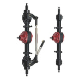 Maxbell RC Front and Rear Axle Housing DIY Accs Spare Model Toy for MN82 D91 1/12 RC Black Front Rear