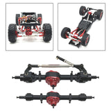 Maxbell RC Front and Rear Axle Housing DIY Accs Spare Model Toy for MN82 D91 1/12 RC Black Front Rear