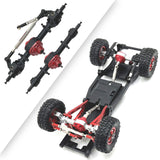 Maxbell RC Front and Rear Axle Housing DIY Accs Spare Model Toy for MN82 D91 1/12 RC Black Front Rear