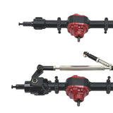 Maxbell RC Front and Rear Axle Housing DIY Accs Spare Model Toy for MN82 D91 1/12 RC Black Front Rear