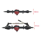 Maxbell RC Front and Rear Axle Housing DIY Accs Spare Model Toy for MN82 D91 1/12 RC Black Front Rear