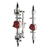 Maxbell RC Front and Rear Axle Housing DIY Accs Spare Model Toy for MN82 D91 1/12 RC Silver Front Rear