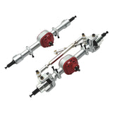 Maxbell RC Front and Rear Axle Housing DIY Accs Spare Model Toy for MN82 D91 1/12 RC Silver Front Rear