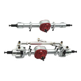 Maxbell RC Front and Rear Axle Housing DIY Accs Spare Model Toy for MN82 D91 1/12 RC Silver Front Rear