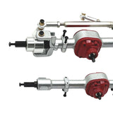 Maxbell RC Front and Rear Axle Housing DIY Accs Spare Model Toy for MN82 D91 1/12 RC Silver Front Rear