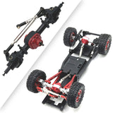 Maxbell RC Front and Rear Axle Housing DIY Accs Spare Model Toy for MN82 D91 1/12 RC Black Front