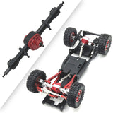 Maxbell RC Front and Rear Axle Housing DIY Accs Spare Model Toy for MN82 D91 1/12 RC Black Rear