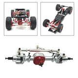 Maxbell RC Front and Rear Axle Housing DIY Accs Spare Model Toy for MN82 D91 1/12 RC Silver Front
