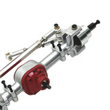 Maxbell RC Front and Rear Axle Housing DIY Accs Spare Model Toy for MN82 D91 1/12 RC Silver Front