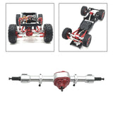 Maxbell RC Front and Rear Axle Housing DIY Accs Spare Model Toy for MN82 D91 1/12 RC Silver Rear