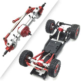 Maxbell RC Front and Rear Axle Housing DIY Accs Spare Model Toy for MN82 D91 1/12 RC Red Front