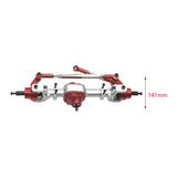Maxbell RC Front and Rear Axle Housing DIY Accs Spare Model Toy for MN82 D91 1/12 RC Red Front