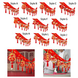 Maxbell Chinese New Year Banner Garland 2024 Hanging Decoration for Home Living Room Style A