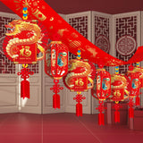 Maxbell Chinese New Year Banner Garland 2024 Hanging Decoration for Home Living Room Style B