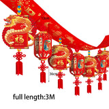 Maxbell Chinese New Year Banner Garland 2024 Hanging Decoration for Home Living Room Style B