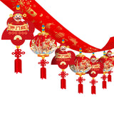 Maxbell Chinese New Year Banner Garland 2024 Hanging Decoration for Home Living Room Style F
