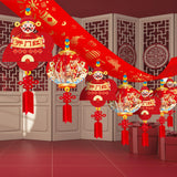 Maxbell Chinese New Year Banner Garland 2024 Hanging Decoration for Home Living Room Style F